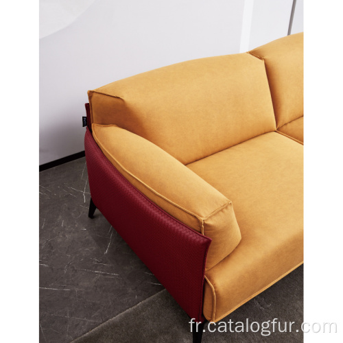 Ensemble de canapé en cuir moderne de vente directe d&#39;usine, ensemble de canapé en cuir moderne, meubles de salon, canapé de luxe moderne